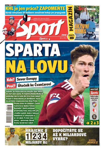 Obálka e-magazínu Sport 24.6.2022