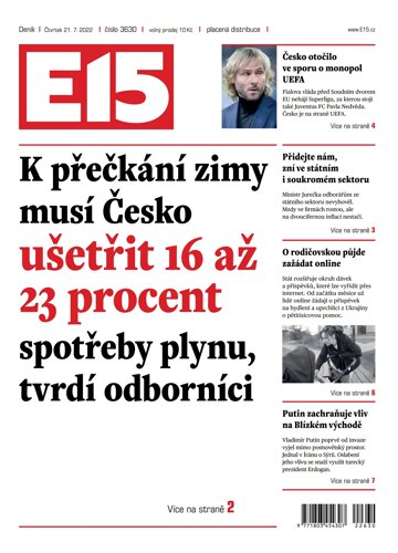 Obálka e-magazínu E15 21.7.2022