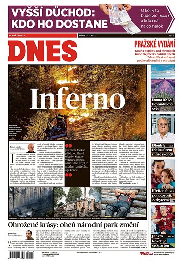 Obálka e-magazínu MF Dnes 27.7.2022