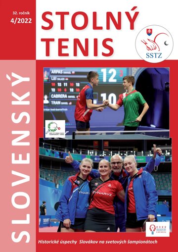 Obálka e-magazínu Časopis Slovenský stolný tenis 4/2022