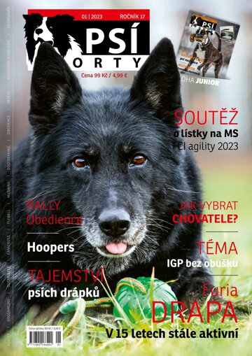 Obálka e-magazínu Psí sporty 1/2023