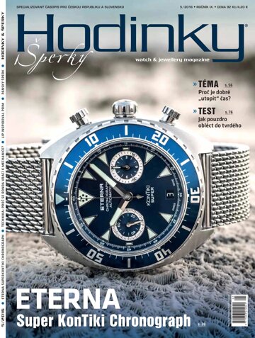 Obálka e-magazínu Hodinky a Šperky 5/2016