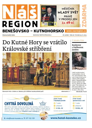 Obálka e-magazínu Náš Region - Benešovsko/Kutnohorsko 26/2023