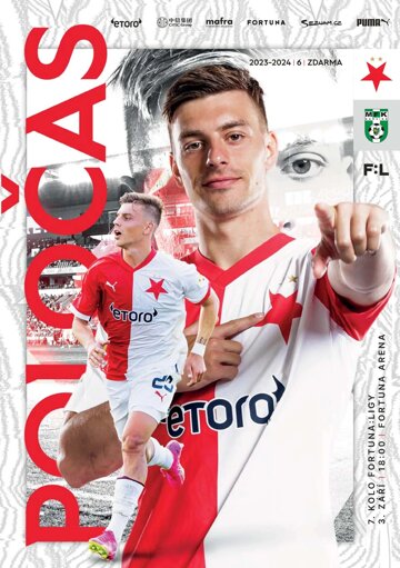 Obálka e-magazínu Poločas 24/2023č.06 Slavia - Karviná