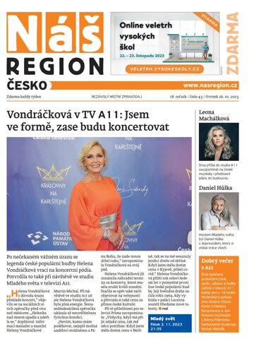 Obálka e-magazínu Náš Region - Česko 43/2023