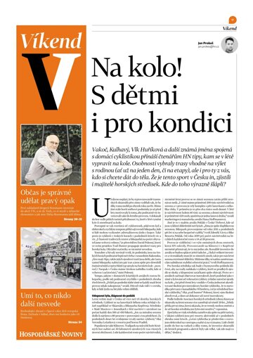 Obálka e-magazínu Hospodářské noviny - příloha Víkend 125 - 28.6.2024 Víkend
