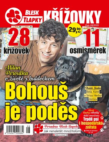 Obálka e-magazínu Blesk Tlapky Křížovky 8/2025