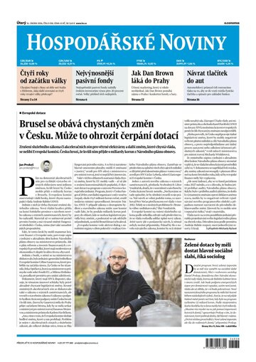 Obálka e-magazínu Hospodářské noviny 038 - 24.2.2026