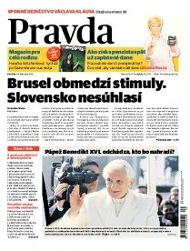 Obálka e-magazínu Pravda 28. 2. 2013