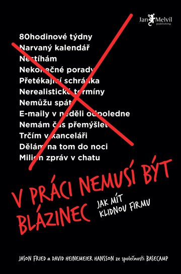 Obálka knihy V práci nemusí být blázinec