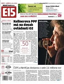 Obálka e-magazínu E15 31.10.2014