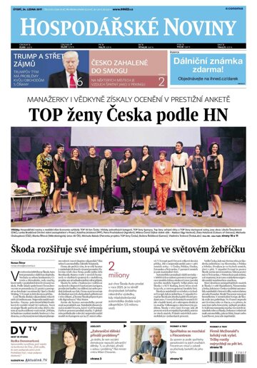 Obálka e-magazínu Hospodářské noviny 017 - 24.1.2017