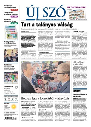 Obálka e-magazínu Új Szó 9.8.2017