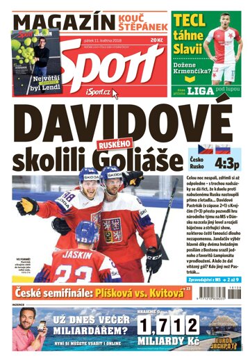 Obálka e-magazínu Sport 11.5.2018