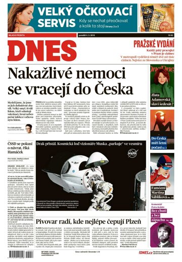 Obálka e-magazínu MF Dnes 4.3.2019