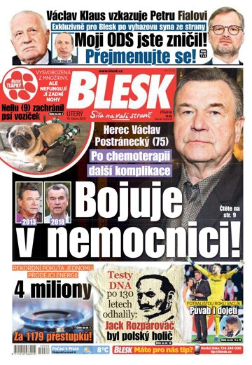 Obálka e-magazínu Blesk 19.3.2019