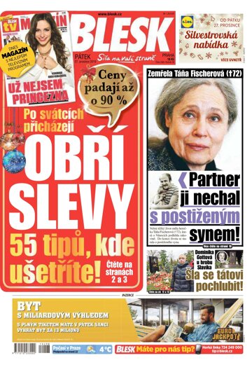 Obálka e-magazínu Blesk 27.12.2019