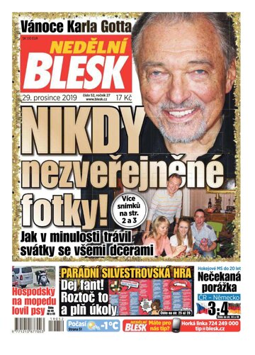 Obálka e-magazínu Nedělní Blesk 29.12.2019