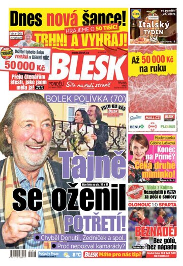 Obálka e-magazínu Blesk 24.2.2020