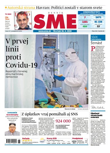 Obálka e-magazínu SME 30.4.2020