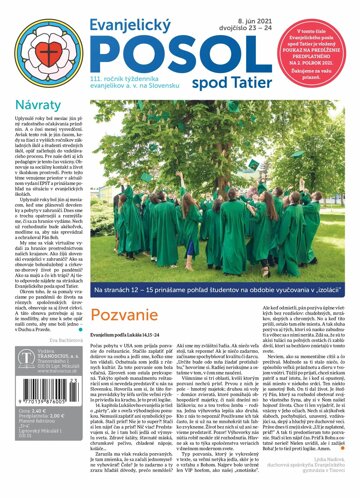 Obálka e-magazínu Evanjelický posol spod Tatier 23-24-2021