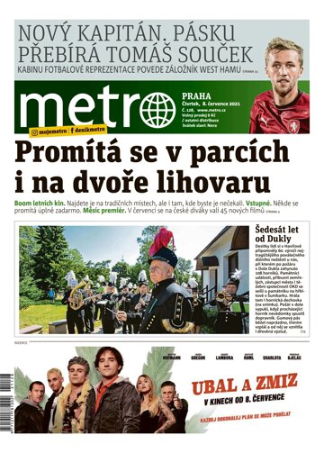 Obálka e-magazínu deník METRO 8.7.2021