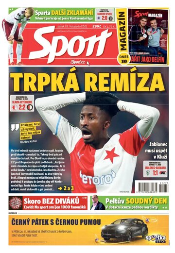 Obálka e-magazínu Sport 26.11.2021