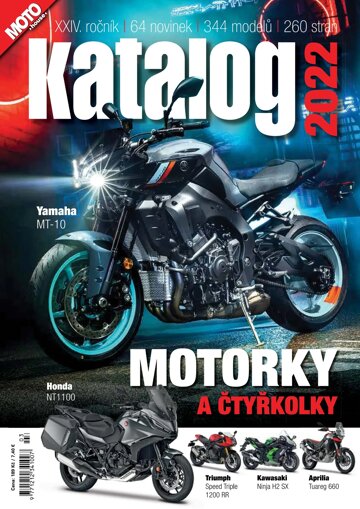 Obálka e-magazínu Motohouse Katalog motocyklů a čtyřkolek 2022