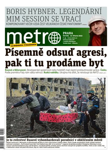 Obálka e-magazínu deník METRO 10.3.2022