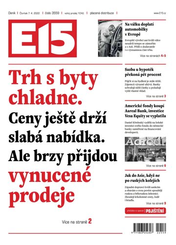 Obálka e-magazínu E15 7.4.2022