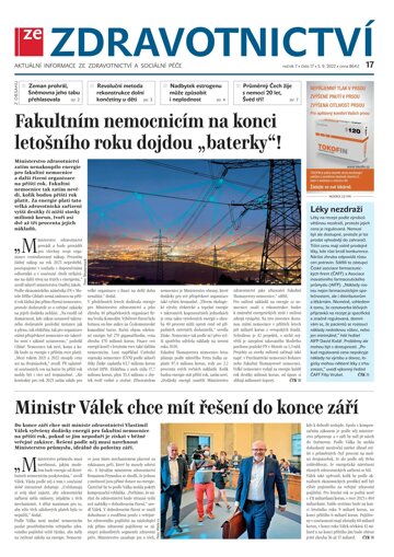 Obálka e-magazínu Ze Zdravotnictví 17/2022