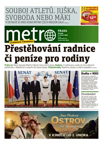 Obálka e-magazínu deník METRO 2.2.2023