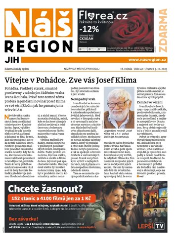Obálka e-magazínu Náš Region - Jih 40/2023