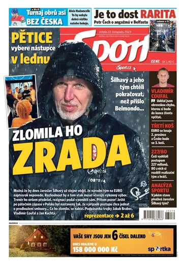 Obálka e-magazínu Sport 22.11.2023