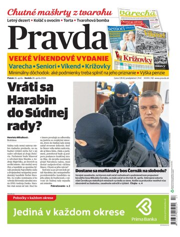 Obálka e-magazínu Pravda 26. 4. 2024