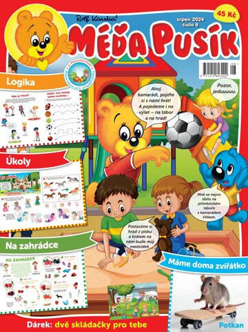 Obálka e-magazínu Méďa Pusík 8/2024