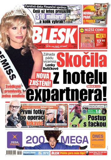 Obálka e-magazínu Blesk 28.8.2025