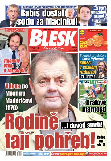 Obálka e-magazínu Blesk 29.1.2026