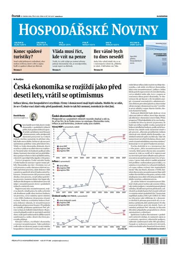 Obálka e-magazínu Hospodářské noviny 030 - 12.2.2026