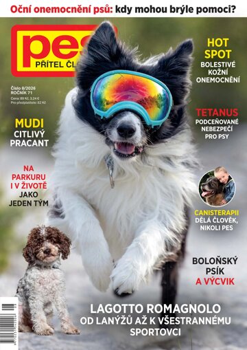 Obálka e-magazínu Pes přítel člověk 8/2026