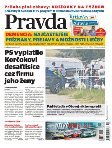 Obálka e-magazínu Pravda 3. 8. 2026