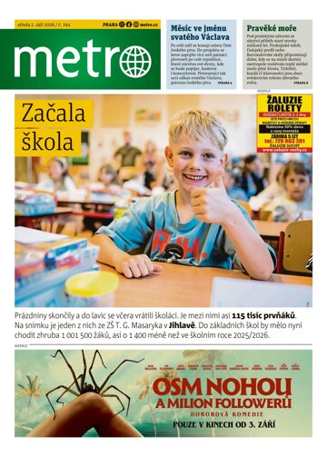 Obálka e-magazínu deník METRO 2.9.2026
