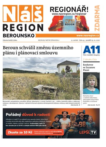 Obálka e-magazínu Náš Region - Berounsko 43/2026