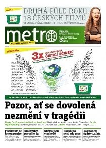 Obálka e-magazínu deník METRO 10.7.2013
