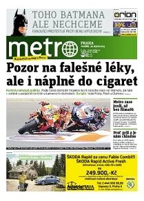 Obálka e-magazínu deník METRO 26.8.2013