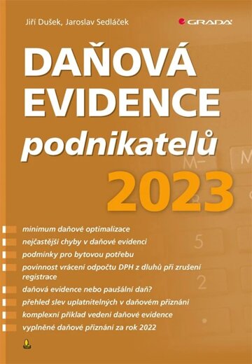 Obálka knihy Daňová evidence podnikatelů 2023