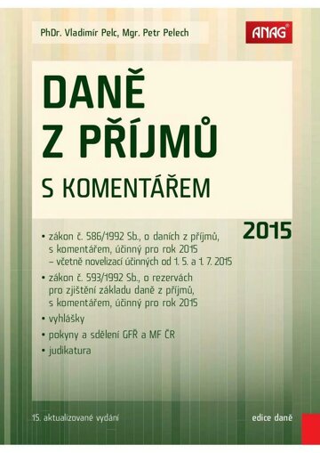 Obálka e-magazínu Daně z příjmů s komentářem 2015