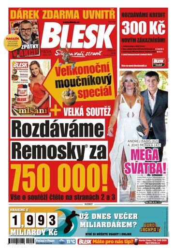 Obálka e-magazínu Blesk 7.4.2017