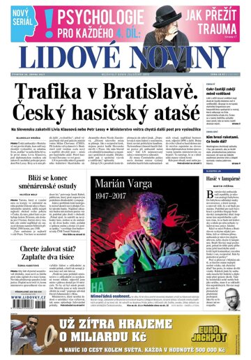 Obálka e-magazínu Lidové noviny 10.8.2017