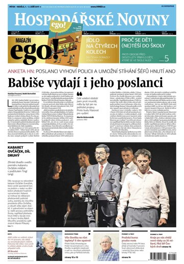 Obálka e-magazínu Hospodářské noviny 169 - 1.9.2017